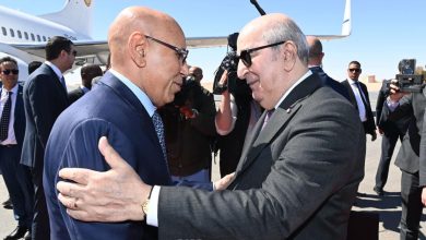 Photo of رئيس الجمهورية يستقبل الرئيس الموريتاني